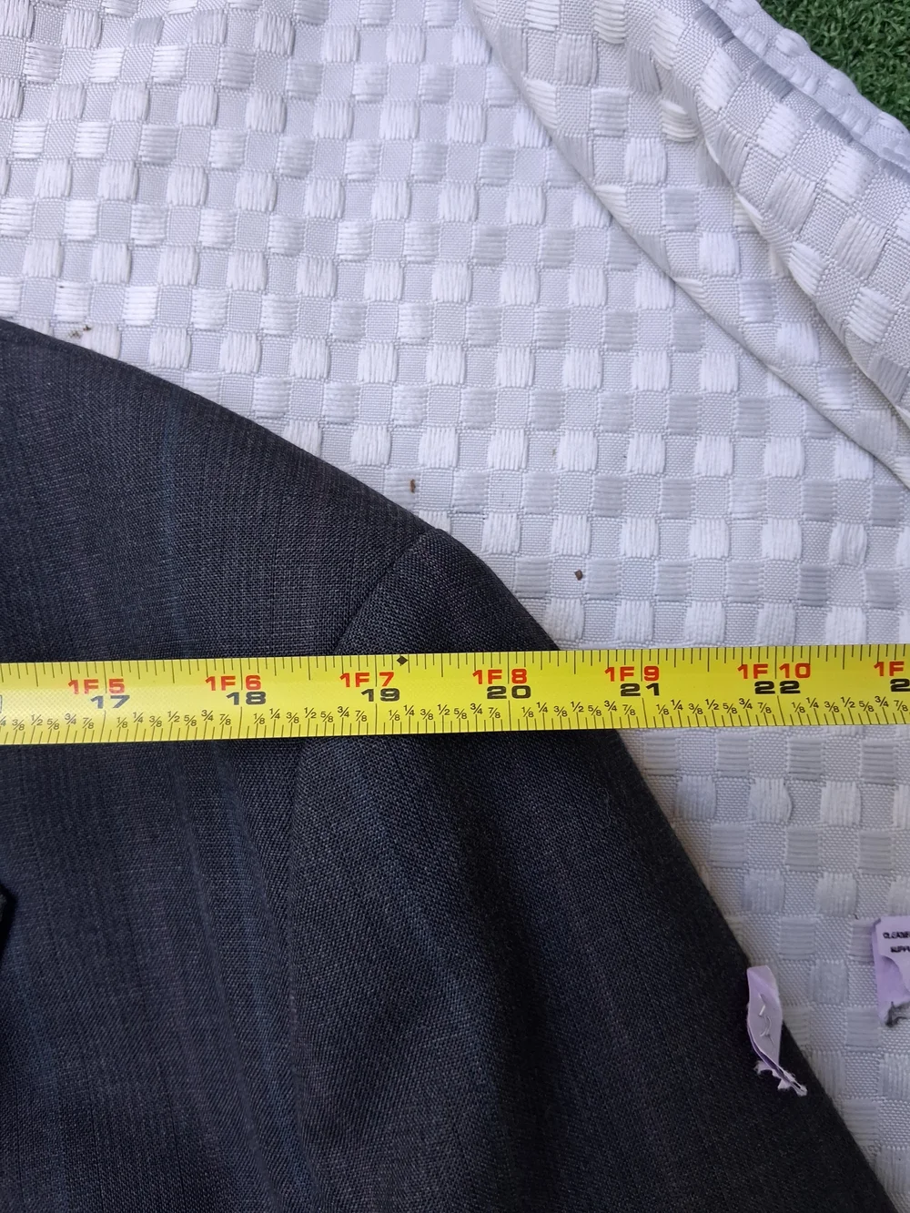 Town Craft VTG Classic Men's Charcoal Pinstripe Suit set Size 46R